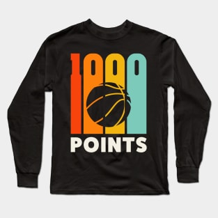 1000 Points Basketball Scorer High School Basketball Mom Long Sleeve T-Shirt